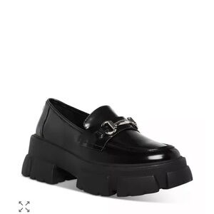Steve Madden Black Chunky Loafers